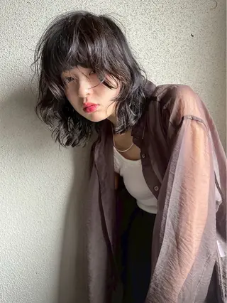 ミディアム 透明感ダブルカラー/ 諸岡ひばりのヘアスタイル