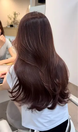 ロング カラー Cara Fukuoka【カラフクオカ】所属・艶カラー🎀Cara アシスタントwakoのヘアスタイル