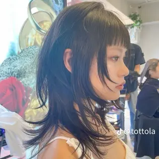 ロング 内田 海香のヘアスタイル