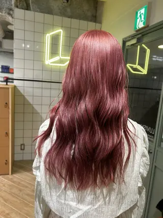 カラー ベージュ/ダブルカラ ー/新潟駅/青柳萌果のヘアスタイル