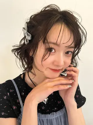 ミディアム カラー ユウナ🎀レイヤー/ 暖色カラーのヘアスタイル