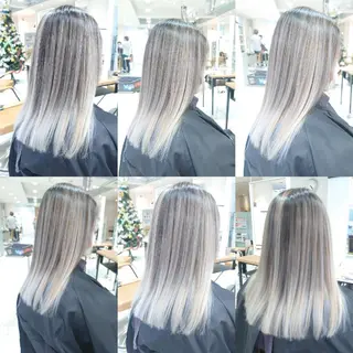 ミディアム カラー 艶髪✨ブリーチ職人 井手正康のヘアスタイル