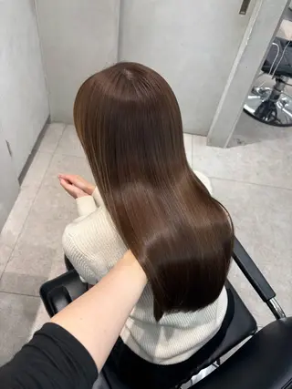セミロング emi 韓国ワンホンヘアのヘアスタイル