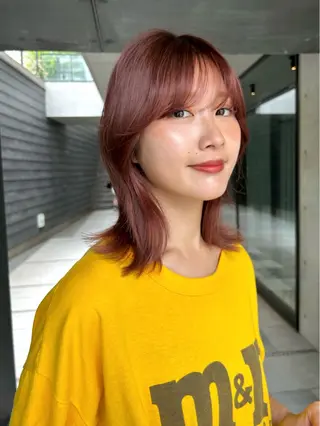 ミディアム カラー 透明感/ベージュ /kazui🐈のヘアスタイル