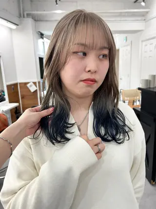 ロング カラー レイヤーボブ/ 艶カラー/サナ🌼のヘアスタイル