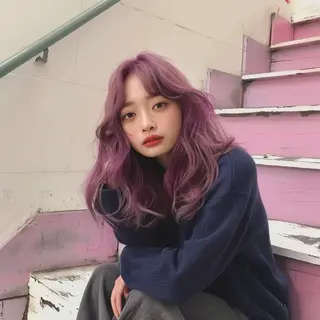 セミロング 池袋/カラー特化🎨 ロング料金なし🩵のヘアスタイル