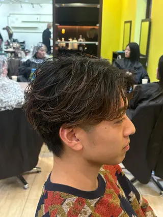 ショート カラー パーマ メンズ ✂️メンズ特化✂️ 神田のヘアスタイル