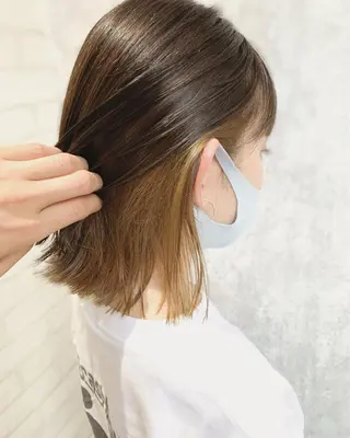 ショート カラー ヘアアレンジ Zina福岡天神🪞 髪質改善🪞レイヤーのヘアスタイル