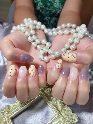 ネイル ネイルサロンAiri 長さ出し·シンプルのネイルデザイン