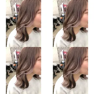 ミディアム カラー 推しカラー✨ オタク美容師ユウカのヘアスタイル