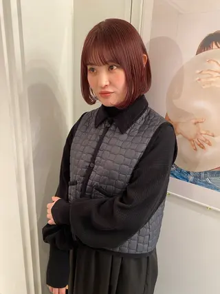 ショート カラー riria/ボブ /ブラウンカラー🎀のヘアスタイル