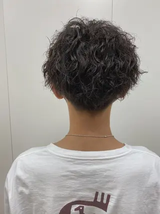 パーマ メンズ アクイールグラッセ 滝村鈴夏のヘアスタイル