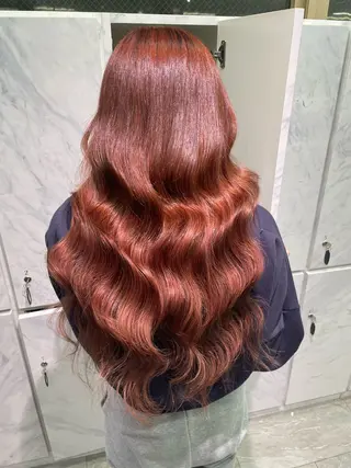 ロング ハイトーンカラーエク ステ🌺RENA🌺のヘアスタイル