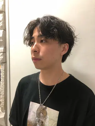 パーマ ヘアアレンジ メンズ ainico+所属・メンズ特化✂️栗原 侑也のヘアスタイル