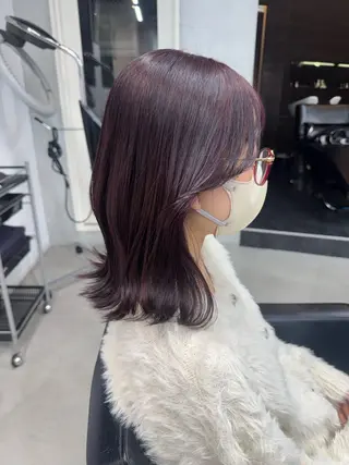 ミディアム カラー Rico / bob/グレージュのヘアスタイル