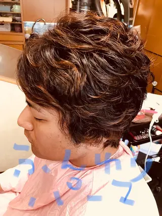 ショート パーマ メンズ S AIRIのヘアスタイル