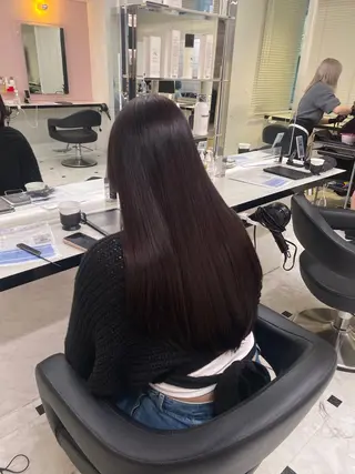 ロング カラー 透明感ベージュカラー 🪞上野🪞AIのヘアスタイル