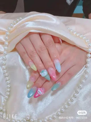 ネイル ネイルサロンAiri 長さ出し·シンプルのネイルデザイン