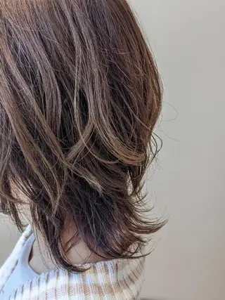 ミディアム カラー 【大人艶カラー🌿】 中畑リョウのヘアスタイル