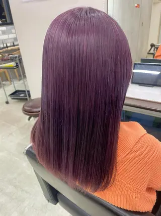 セミロング カラー 透明感カラー✨艶髪 制作🌱山根あゆみのヘアスタイル