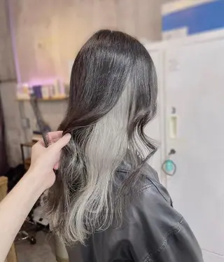 セミロング カラー MIRAC所属・Ryoichi⛓️ 韓国ヘア/ハイトーンのヘアスタイル