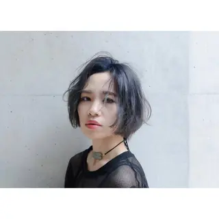 ショート ミディアム カラー 日々所属・谷 大地のヘアスタイル