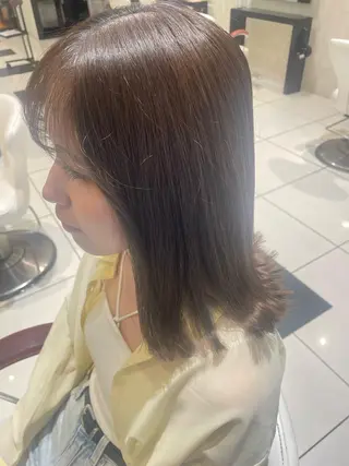 セミロング 💞暖色カラー 💞risaのヘアスタイル