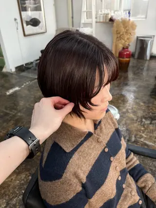 ショート カラー cupra所属・カワクボ ソラのヘアスタイル