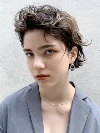 ショート カラー パーマ ヘアアレンジ ITbyALBUM 浦和店のヘアスタイル