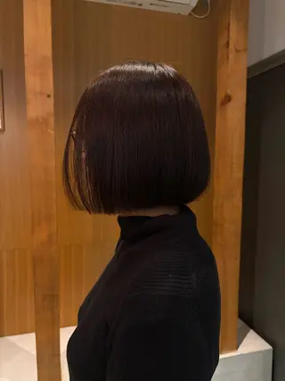 ミディアム カラー 長嶋 まりののヘアスタイル