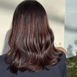 ミディアム 上田 早恵のヘアスタイル