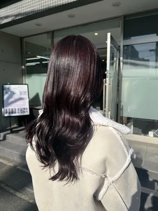 ロング 山崎結菜 🫧透明感カラーのヘアスタイル