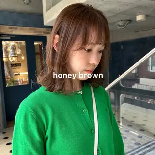 カラー 暖色カラー推し/ トヤエリコのヘアスタイル