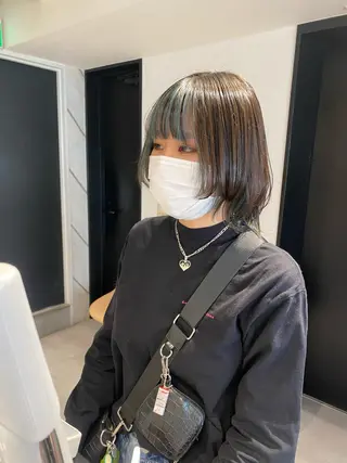 ミディアム デザイン🥇複雑履歴 ハイトーン特化のヘアスタイル