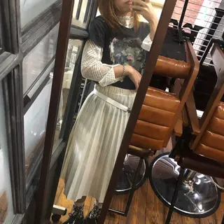 セミロング カラー SALOWIN梅田茶屋町Suite店所属・韓国美容室出身 🌹Sana/梅田のヘアスタイル