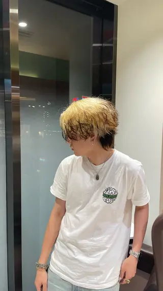 カラー パーマ メンズ Ace栄所属・メンズ専門/ メンズパーマ/ゆうとのヘアスタイル