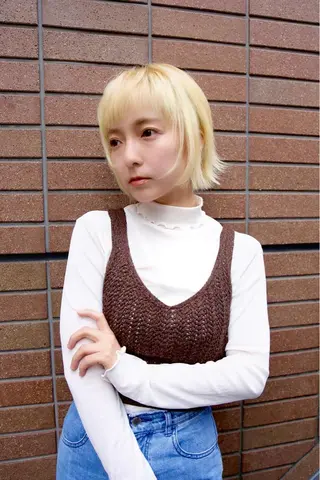 ショート カラー 淡路上新庄/髪質改善 .艶カラー/野口春貴のヘアスタイル