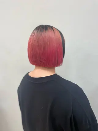 ミディアム カラー HIKARI🐈‍⬛ レイヤー×デザインのヘアスタイル