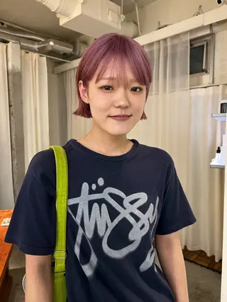 ショート カラー haco＋所属・圧倒的デザイン力 店長🎨RENAのヘアスタイル