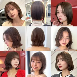 カラー 莉乃/縮毛矯正/髪質 改善/艶カラーのヘアスタイル