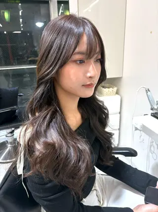 ミディアム haruka /韓国レイヤーのヘアスタイル