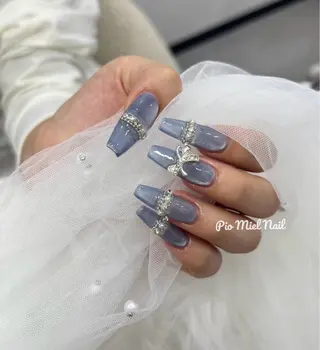 ネイル momo 長さだしのネイルデザイン