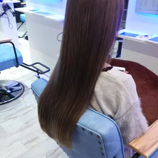 カラー ロング 小林 伸行のヘアスタイル