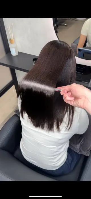 ロング ヘアアレンジ 新宿 /髪質改善/ 縮毛矯正/ヒュウガのヘアスタイル