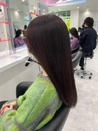 ロング カラー ブリーチなし💗 艶カラー 翔太郎のヘアスタイル