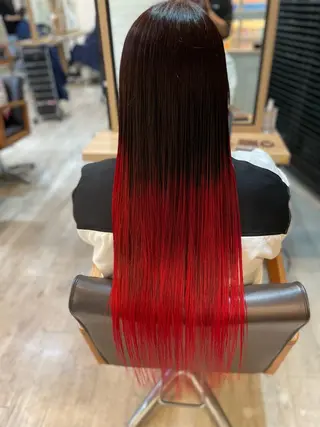 ロング カラー 柏/春日竜次 /髪質改善縮毛矯正のヘアスタイル