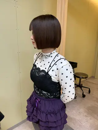 ショート カラー 伶風/ボブ/ ヘーゼルベージュのヘアスタイル