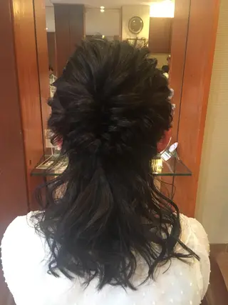 ミディアム ヘアアレンジ ✨🌿大人可愛い愛さ れhair🌿✨松本のヘアスタイル