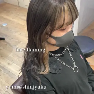 セミロング カラー パーマ ヘアアレンジ メンズ キッズ ネイル マツエク・マツパ 新宿駅近♡友達とOK 🦋W -ワット -のヘアスタイル