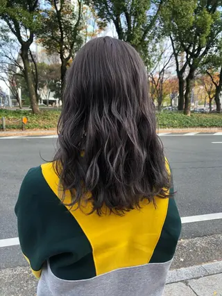 ロング カラー a rikaのヘアスタイル